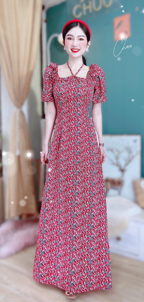 Áo dài cột dây bèo Victory AD8061 (áo lẻ)