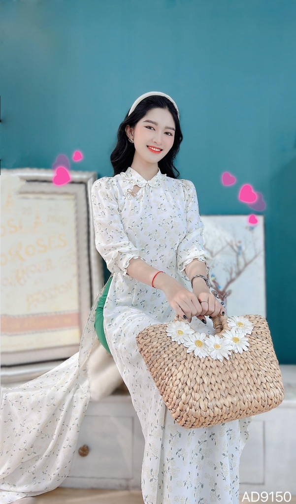 Áo Dài Cổ Trụ Li AD9150 (áo lẻ)