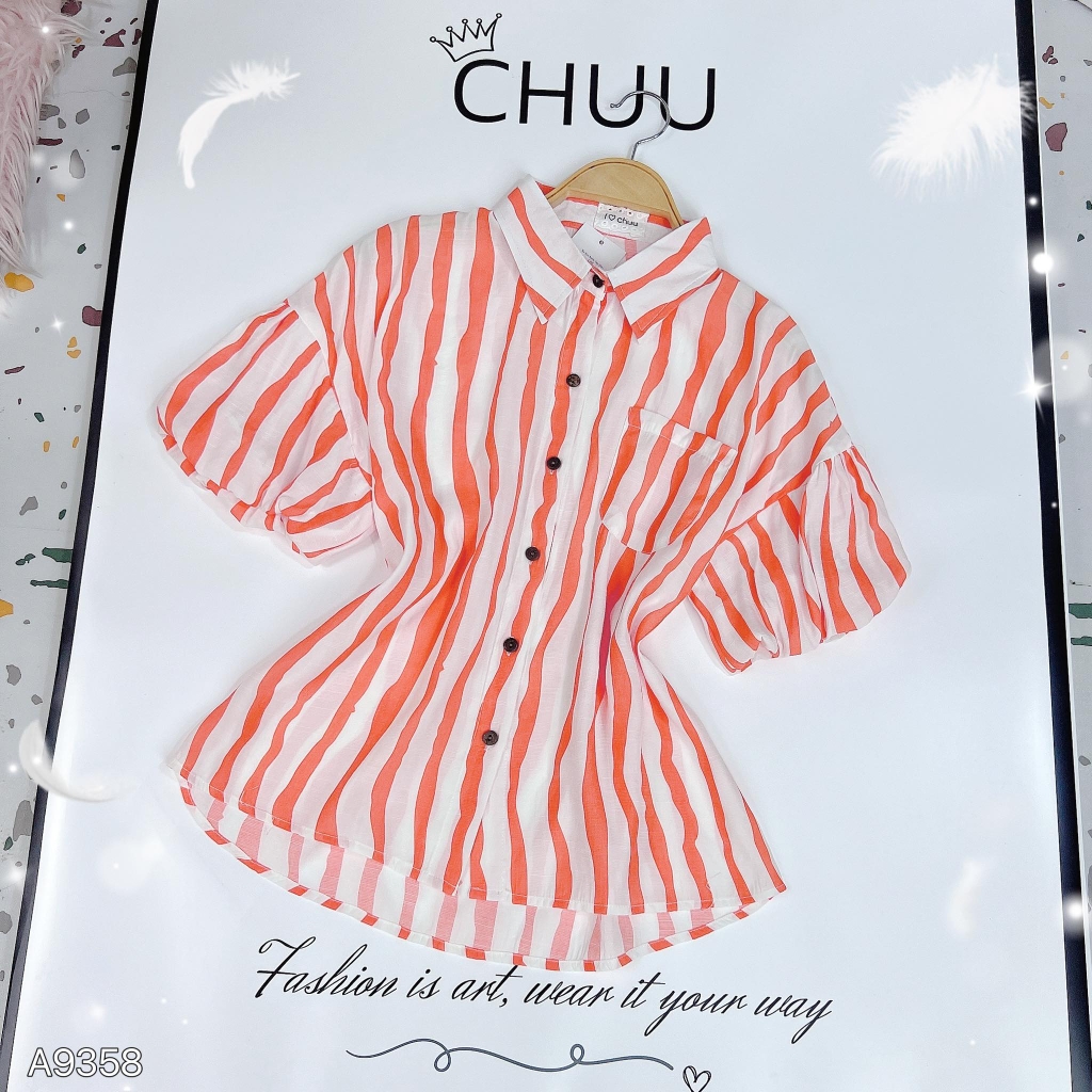 Áo Sọc Nước Tay Dơi A9358