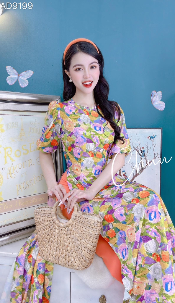 Áo Dài Tay Bông Gòn AD9199 (áo lẻ)