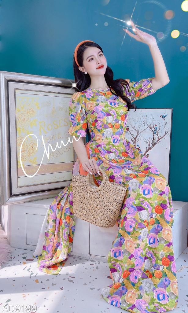 Áo Dài Tay Bông Gòn AD9199 (áo lẻ)