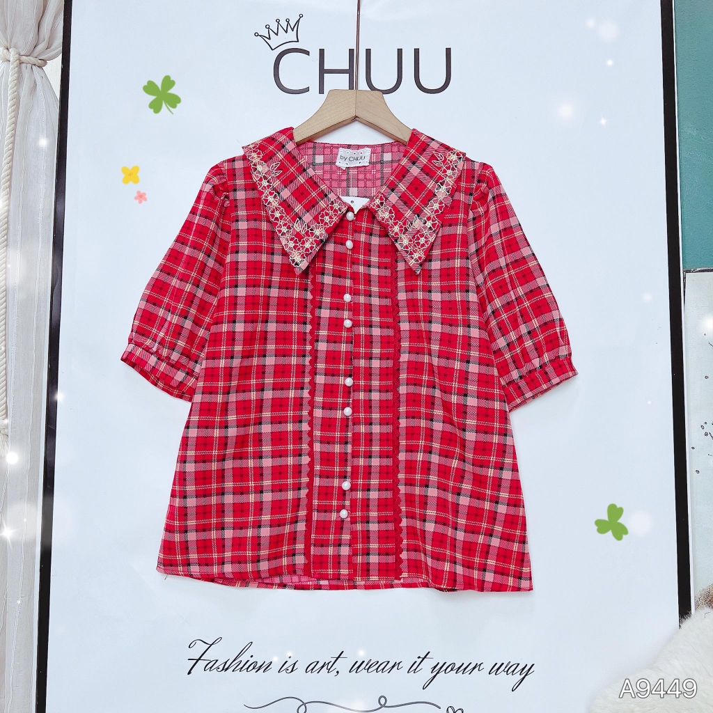 Áo Caro Lụa Thêu Hoa
