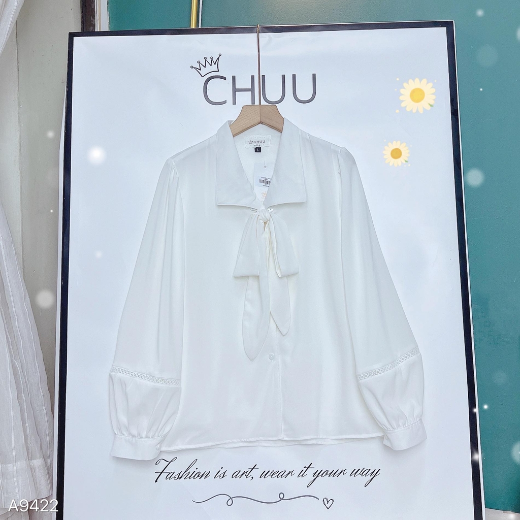 Áo Cổ Sam Nơ Rời A9422