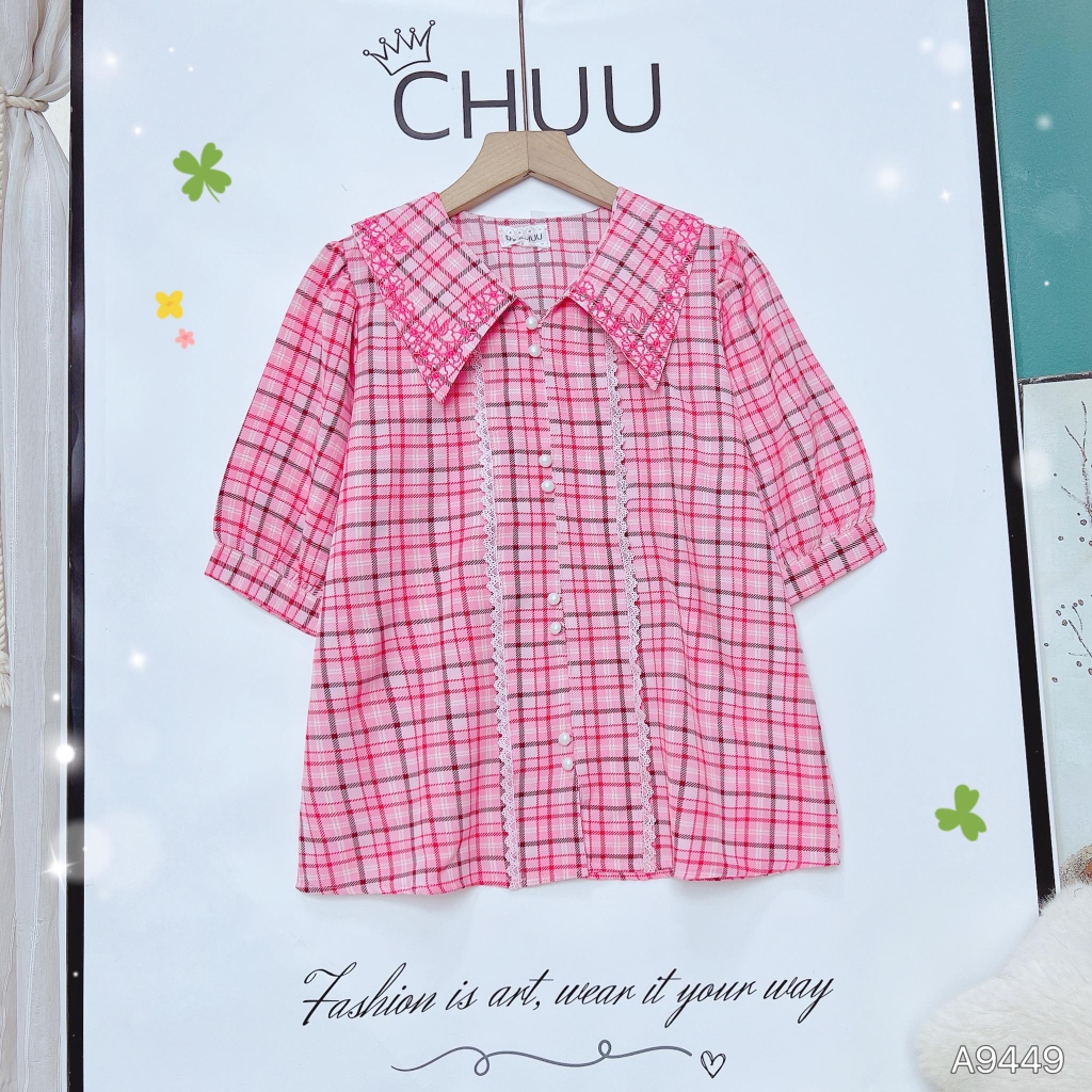 Áo Caro Lụa Thêu Hoa