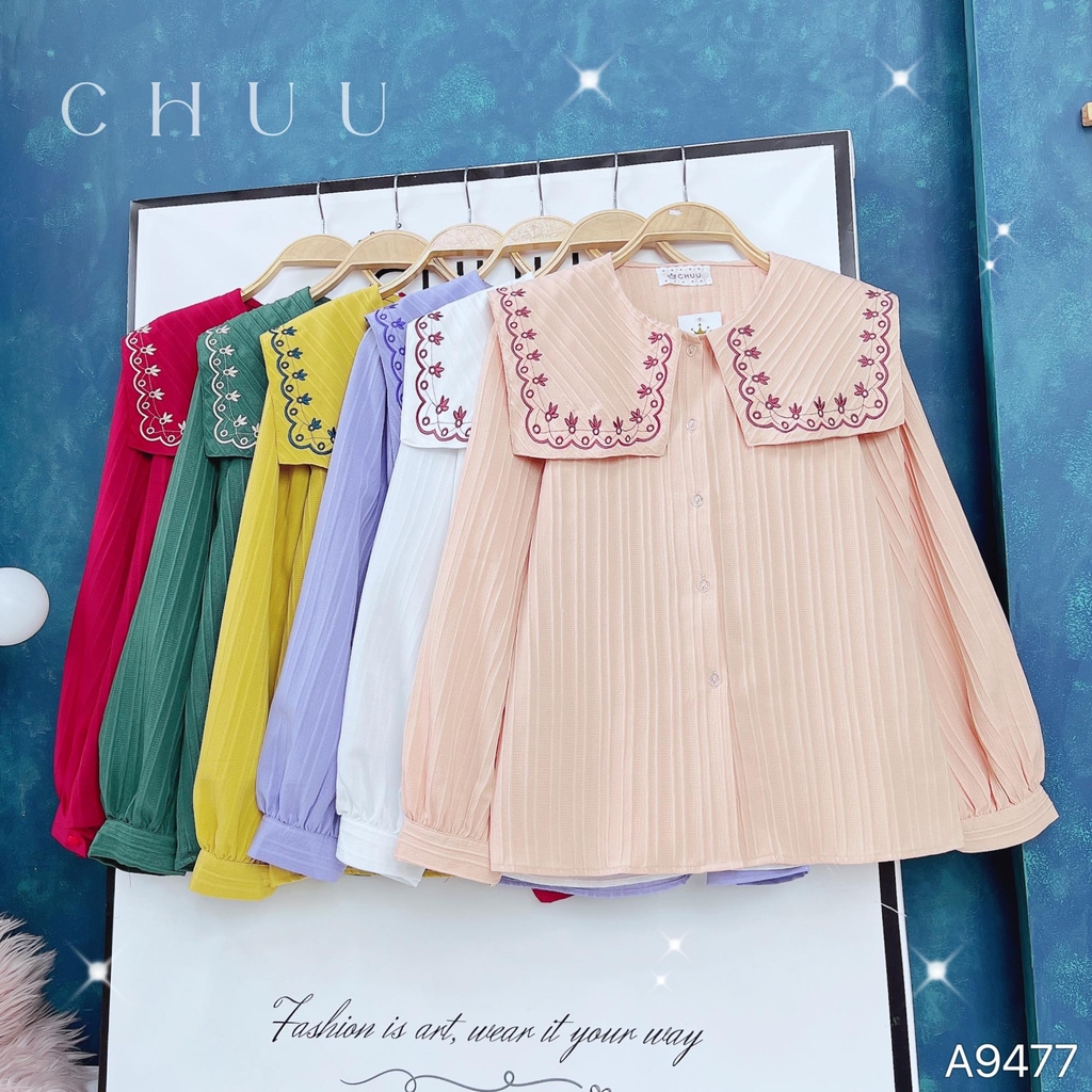 Áo Sơ Mi Vạt Vuông Bồ Công Anh A9477