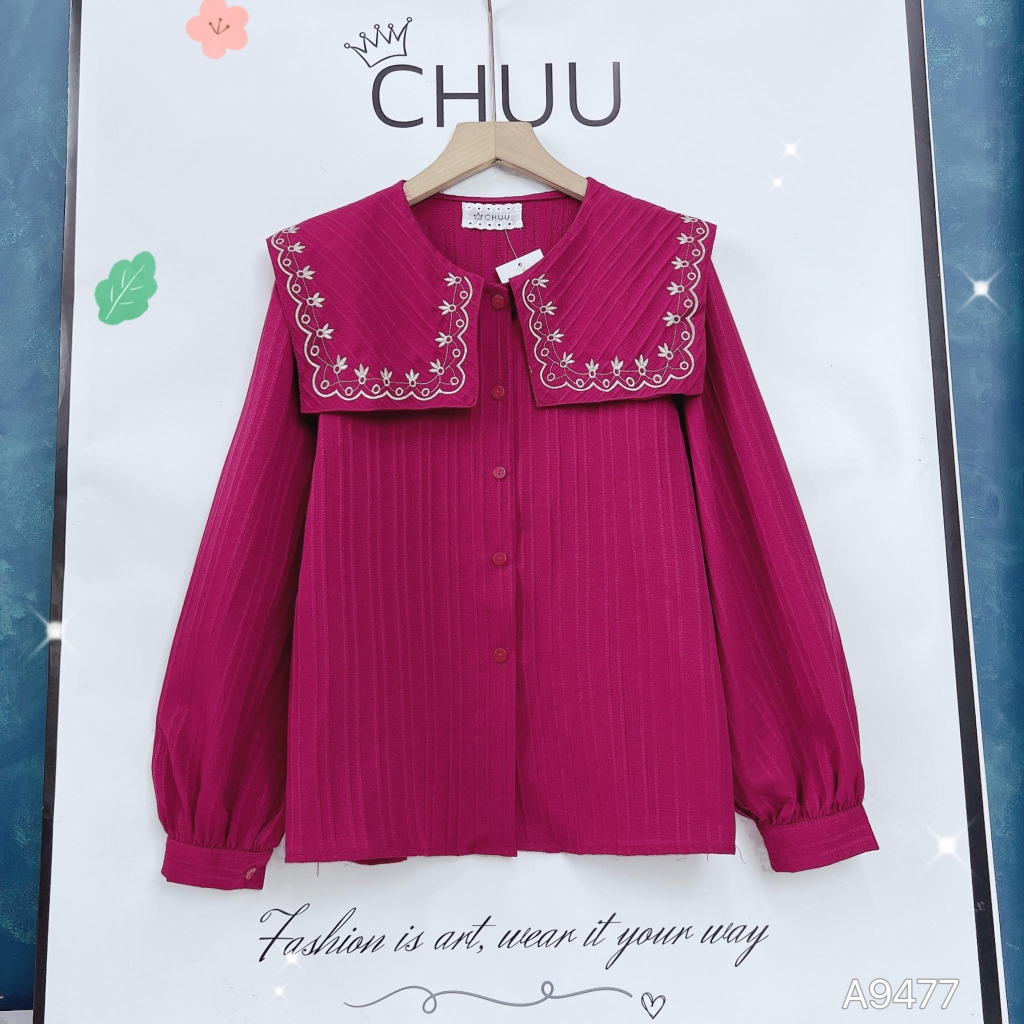 Áo Sơ Mi Vạt Vuông Bồ Công Anh A9477