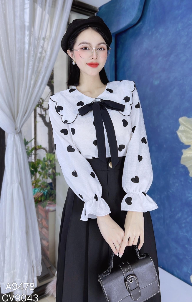 Áo Xốp Tim Bay A9478