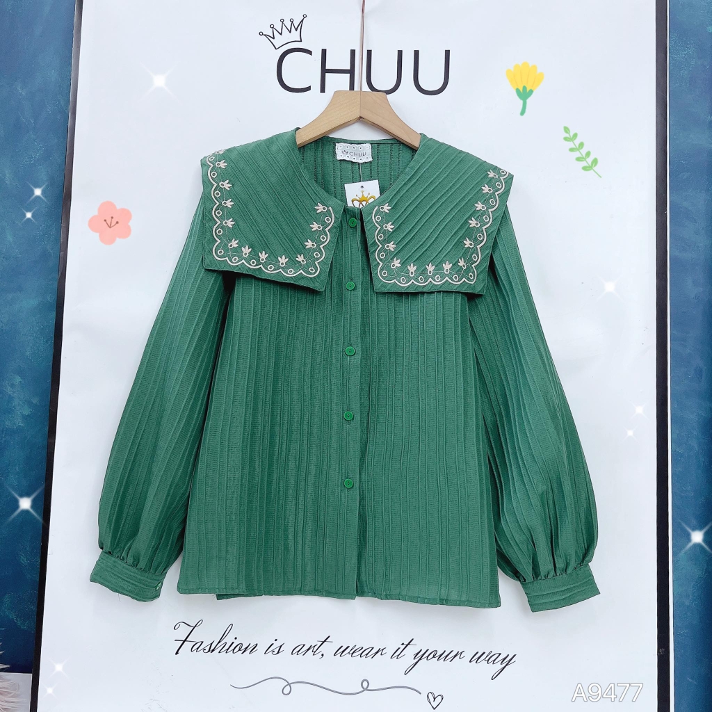 Áo Sơ Mi Vạt Vuông Bồ Công Anh A9477