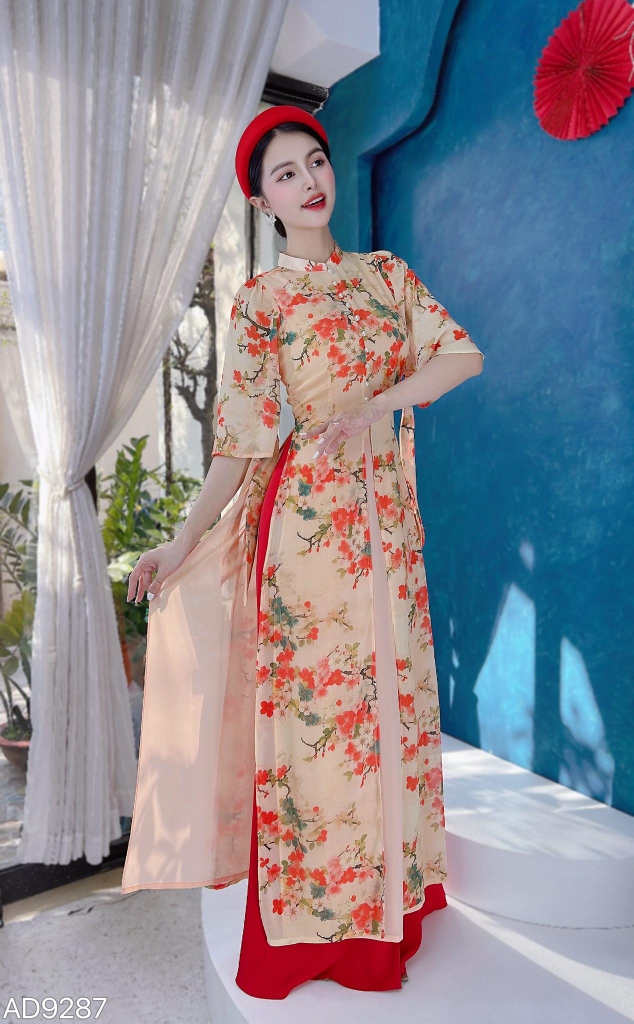 AD Tứ Thân 4T Nơ Quấn AD9287 (áo lẻ)