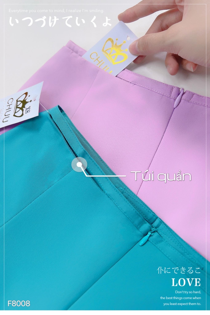 Quần Áo Dài Lụa Chéo Không Có Lưng Chun F8008