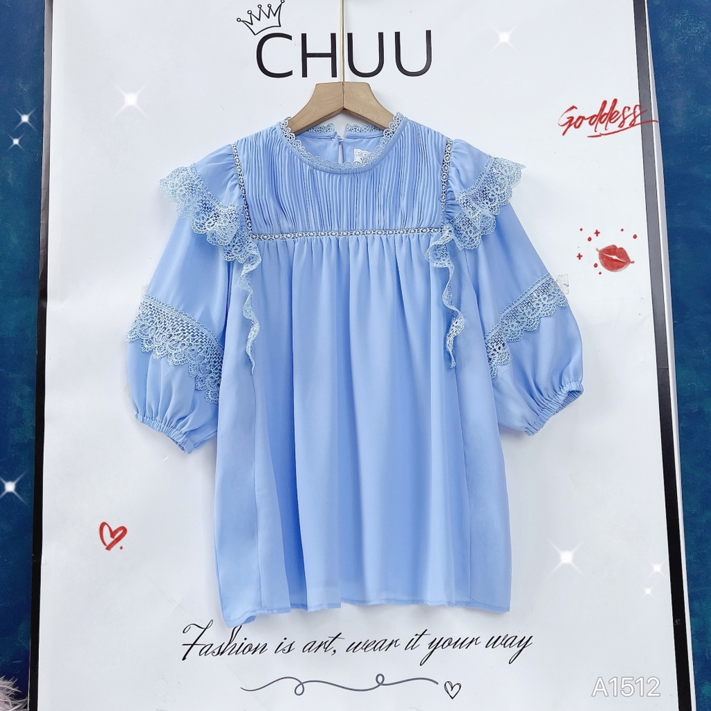 Áo Sơ Mi Ren Vảy Rồng A1512