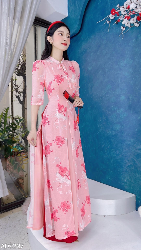 Áo Dài Tứ Thân 4T Liên Hoa AD9297 (áo lẻ)