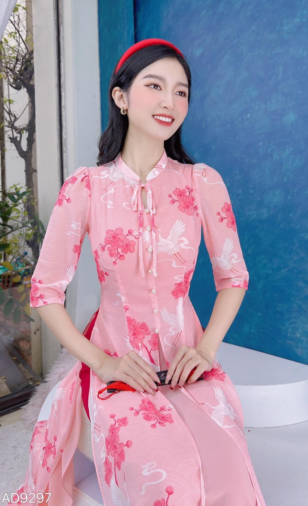 Áo Dài Tứ Thân 4T Liên Hoa AD9297 (áo lẻ)