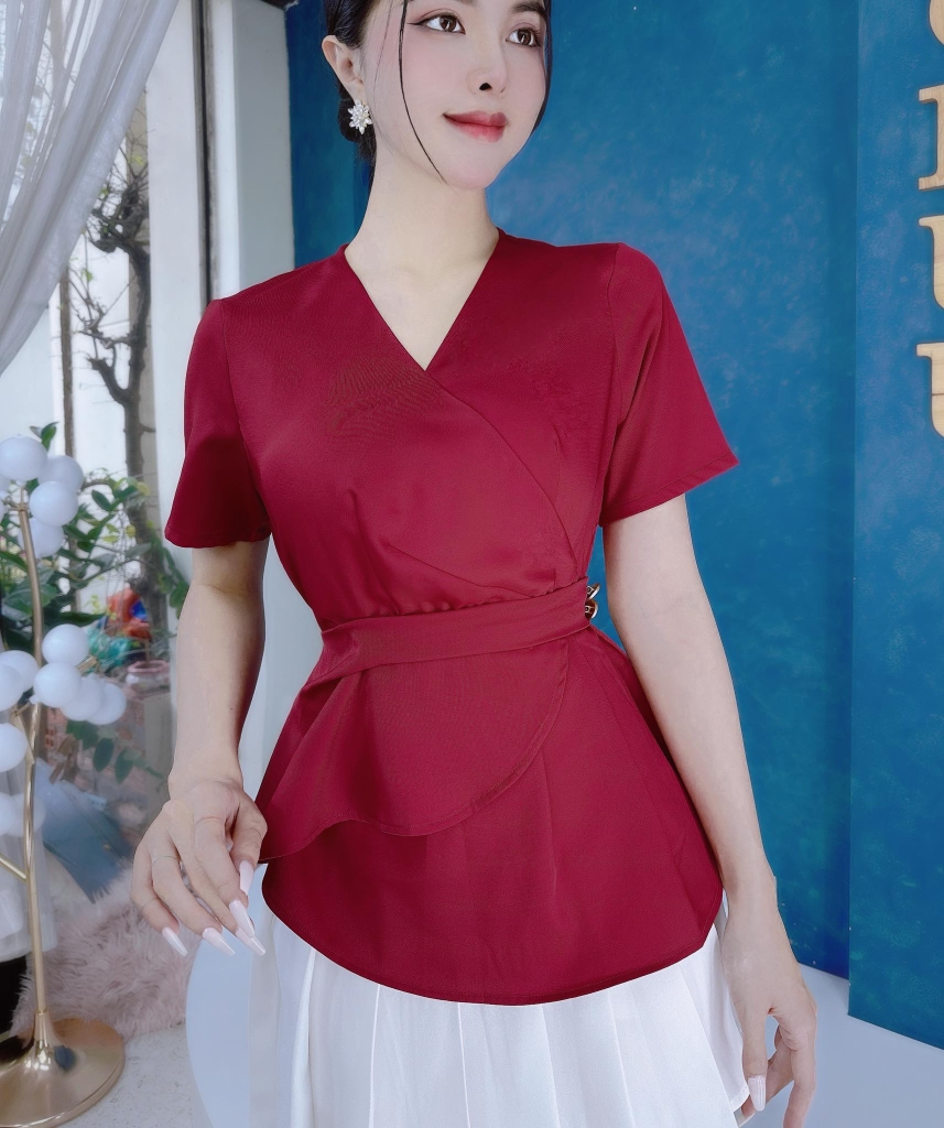 Áo PL Eo Chéo Tầng A1519