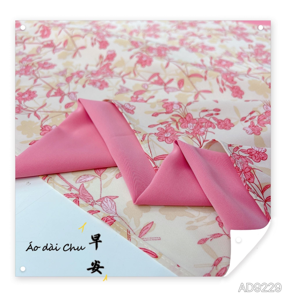 Áo Dài Thạch Anh Truyền Thống Tay Bồng AD9229 (áo lẻ)