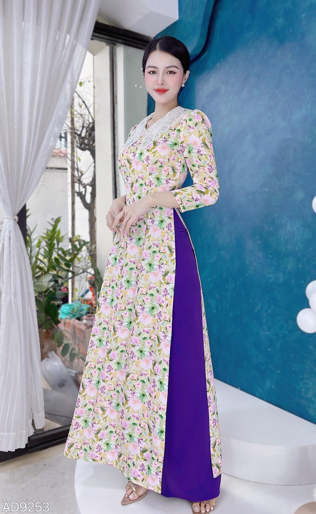 Áo Dài Ren The Leaf AD9253 (áo lẻ)