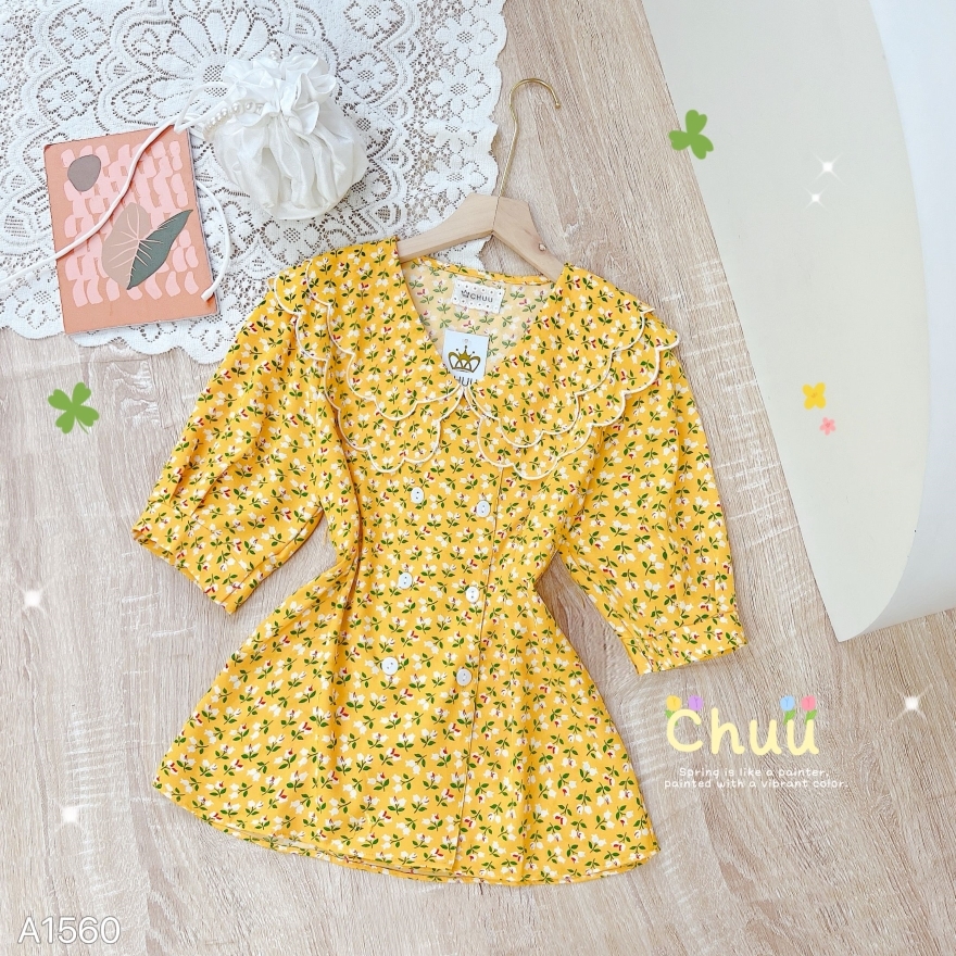 Áo Sơ Mi 2H Nút Cổ Lượn A1560