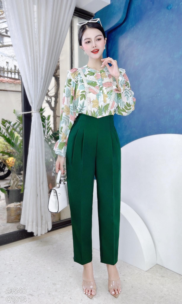 Áo Sơ Mi Ren Nấc Thang A1548