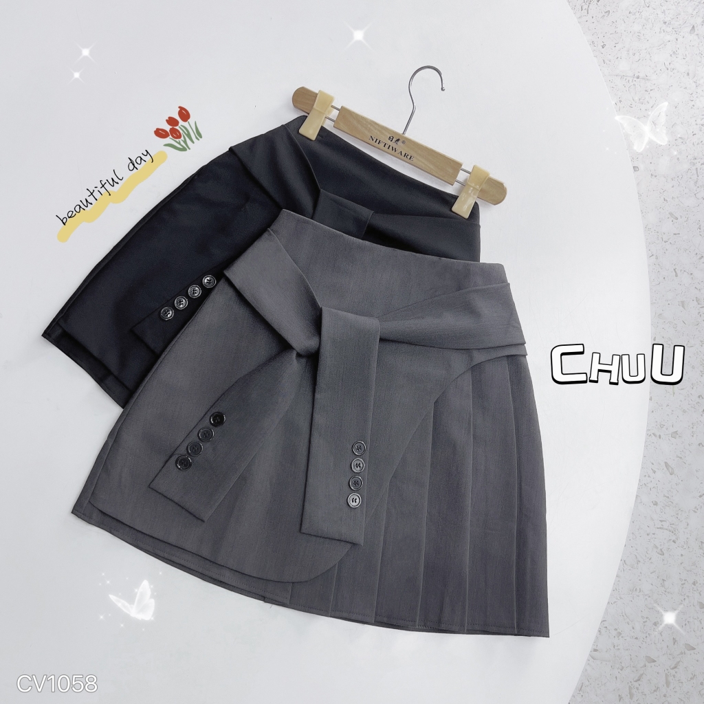 Chân Váy Ngắn Cột Eo 45cm CV1058