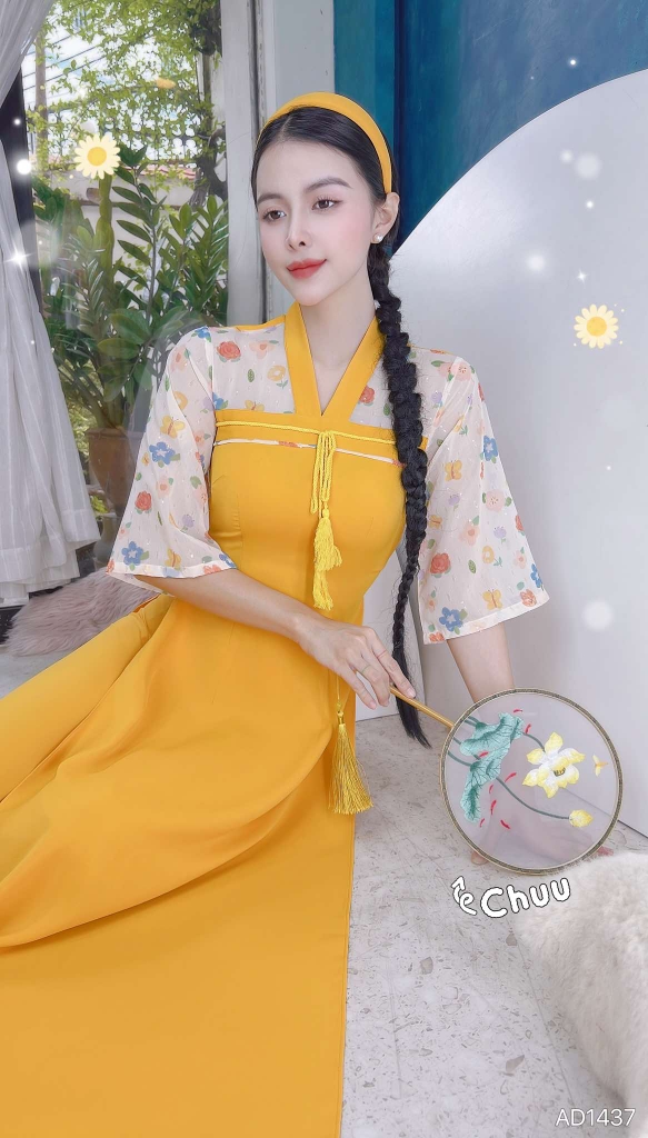 Áo Dài Tiểu Cung Nữ AD1437 (áo lẻ)