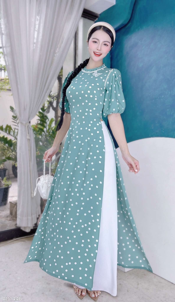 Áo Dài Bướm Alone AD1446 (áo lẻ)
