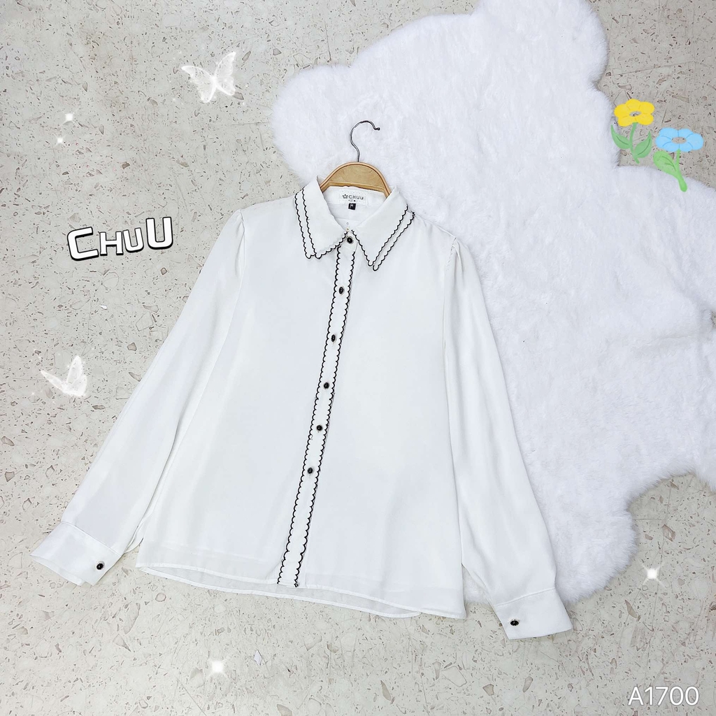 Áo Sơ Mi Cổ Đôi Nút Sóng A1700