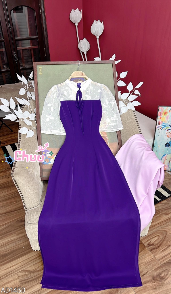 Áo Dài Tay Sương Mai AD1453 (áo lẻ)