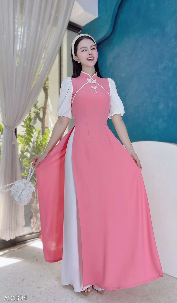 Áo Dài Hồ Điệp Bay AD1304 (áo lẻ)