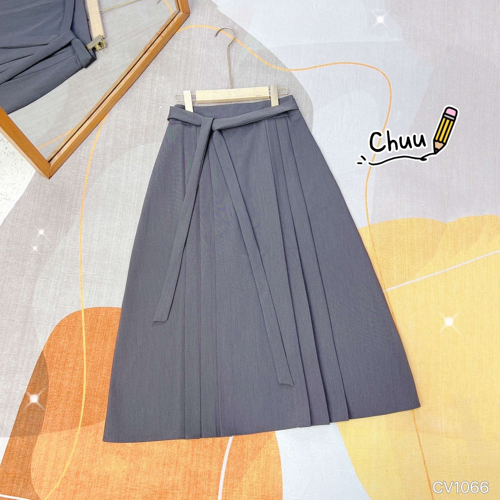 Chân Váy Cột Nơ Li Đối Dài 82cm CV1066