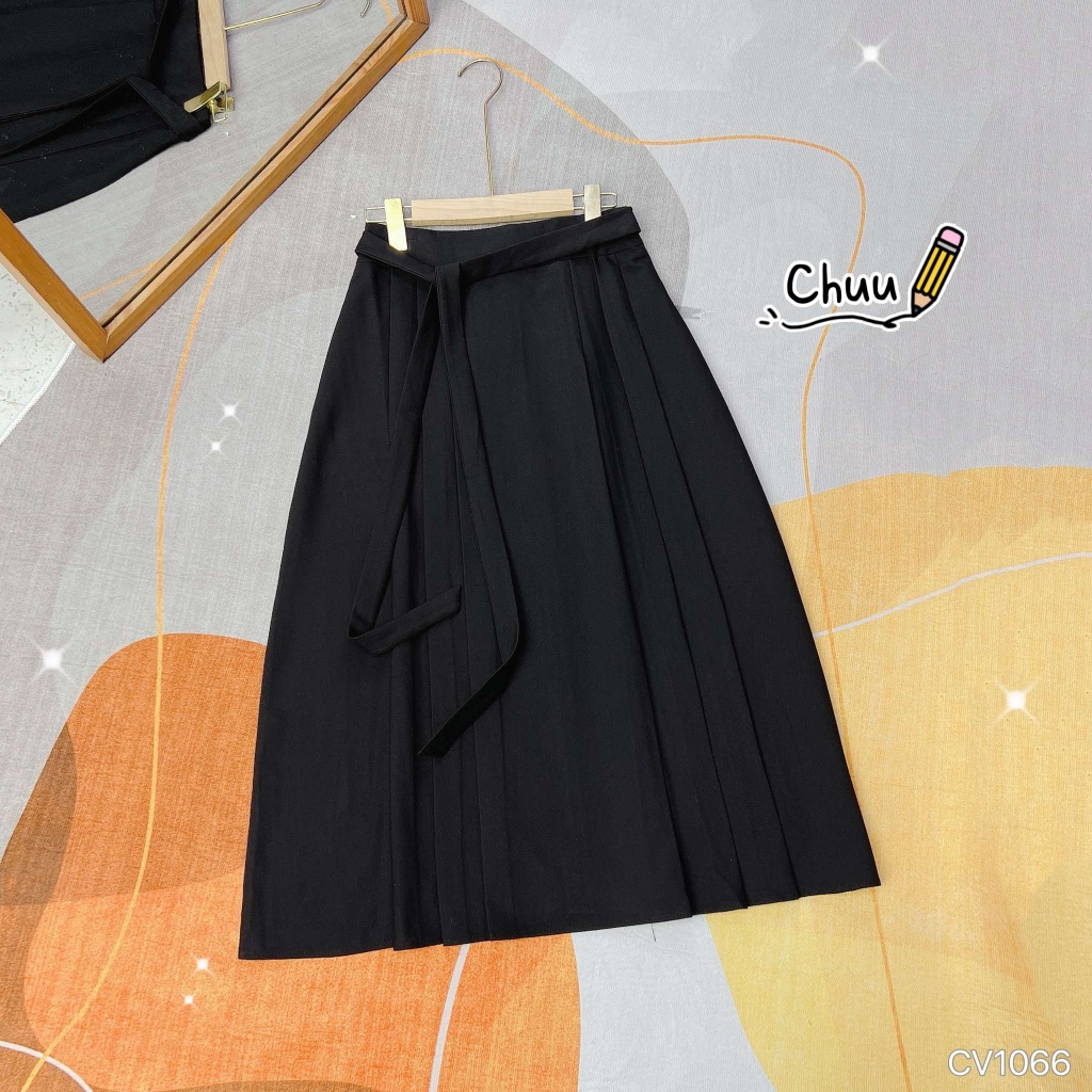 Chân Váy Cột Nơ Li Đối Dài 82cm CV1066