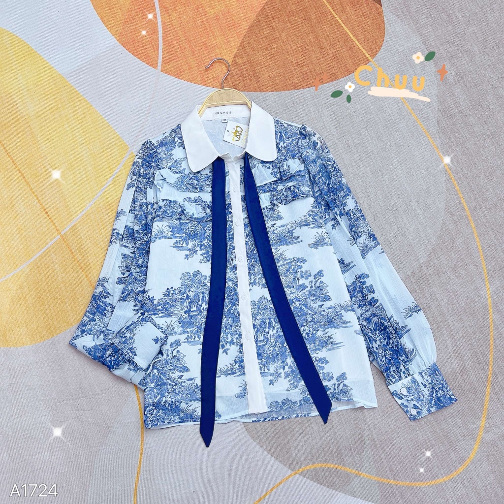 Áo Sơ Mi Cô Gái Đồng Quê A1724
