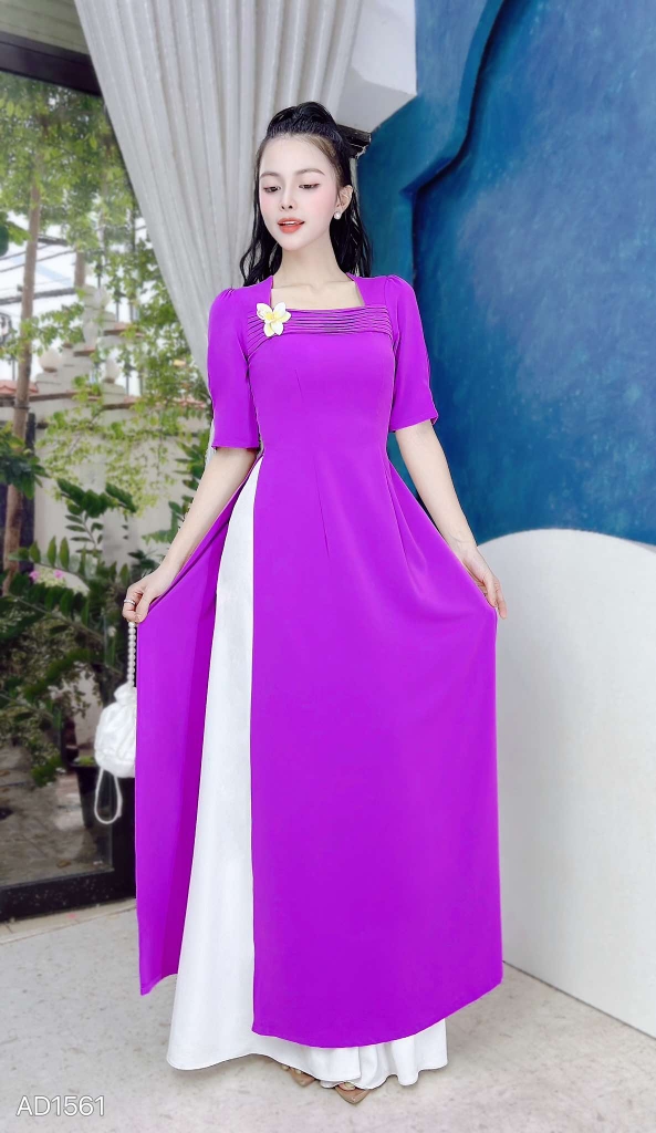 Áo Dài Đô Sóng Li AD1561 (áo lẻ)
