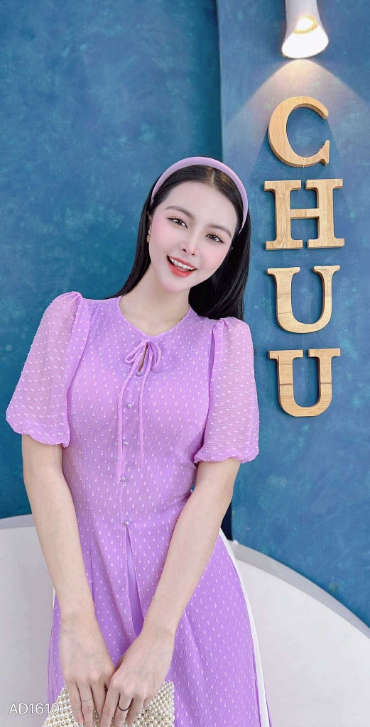 Áo Dài Bông Tuyết Tứ Thân 4T AD1610 (áo lẻ)