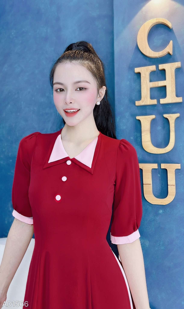Áo Dài Cổ Tai Avarta AD1566 (áo lẻ)
