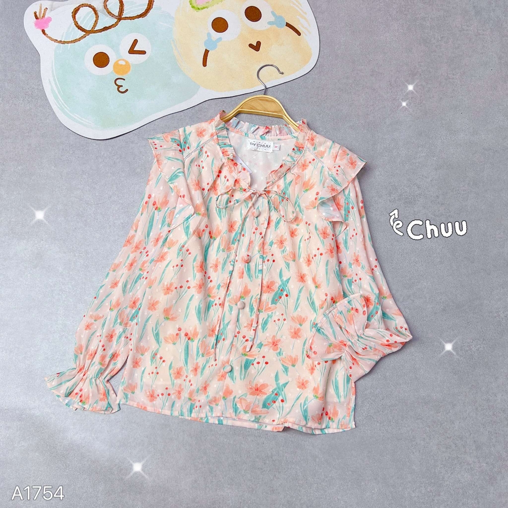 Áo Sơ Mi Bông Tuyết Vivian A1754