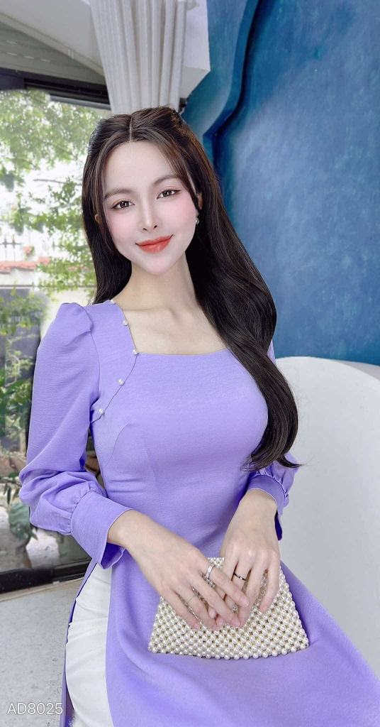 Áo Dài Lư Ngọc Trai AD8025 (áo lẻ)