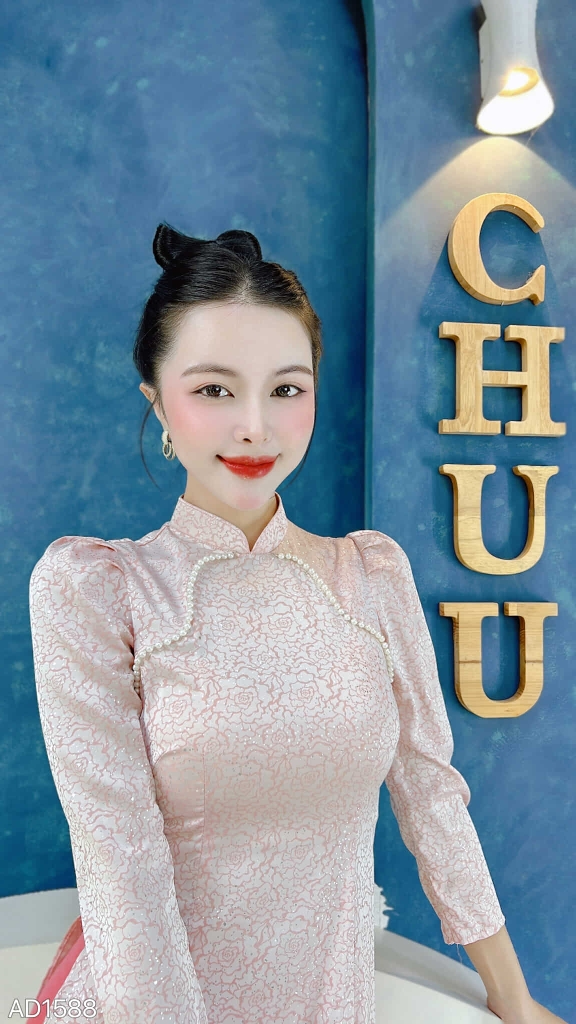 Áo Dài Saphia Vân Nổi AD1588 (áo lẻ)
