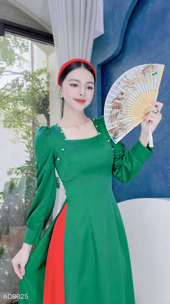 Áo Dài Lư Ngọc Trai AD8025 (áo lẻ)