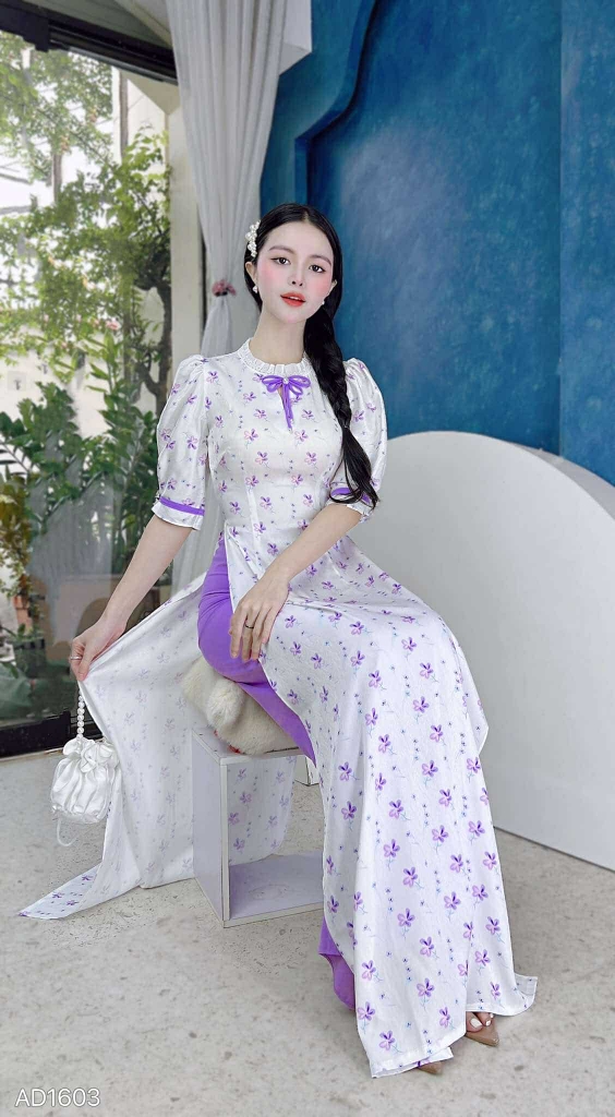 ÁO Dài Ngọc Diệp AD1603 (áo lẻ)