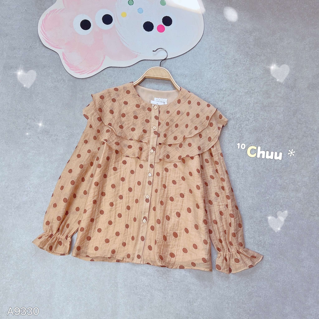 Áo Giấy Hoa Tim Bay A9330
