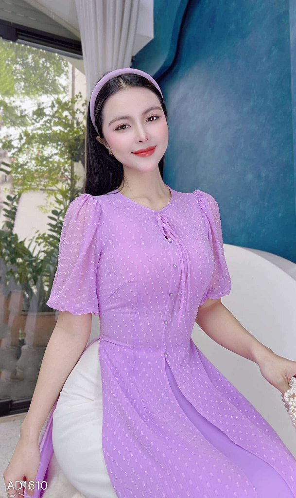 Áo Dài Bông Tuyết Tứ Thân 4T AD1610 (áo lẻ)