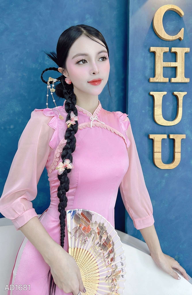 Áo Dài Cánh Tiên Laze AD1681 (áo lẻ)