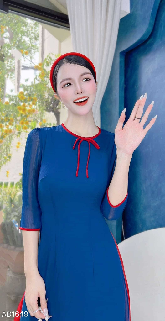 Áo Dài Dâu Đỏ Ngọt 127cm AD1649 (áo lẻ)
