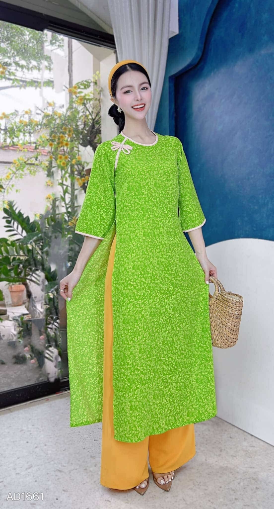Áo Dài Suông Chuồn Chuồn 123cm AD1661 (áo lẻ)