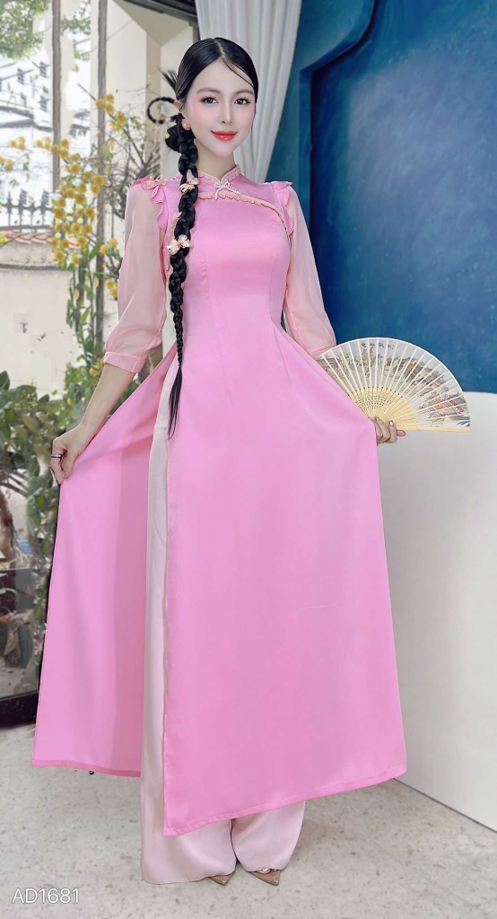 Áo Dài Cánh Tiên Laze AD1681 (áo lẻ)