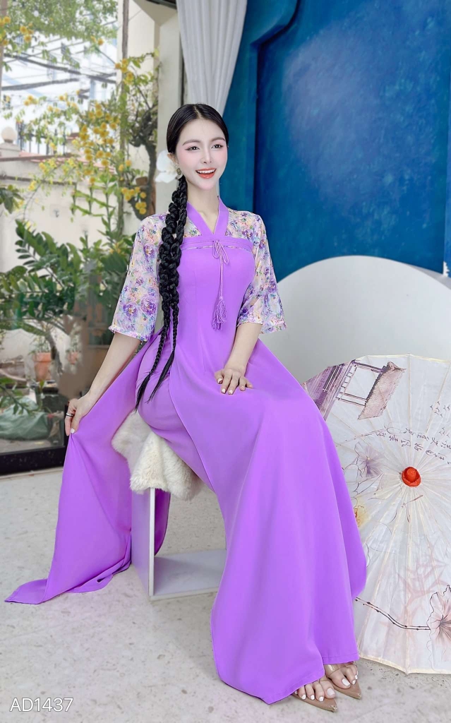 Áo Dài Tiểu Cung Nữ AD1437 (áo lẻ)