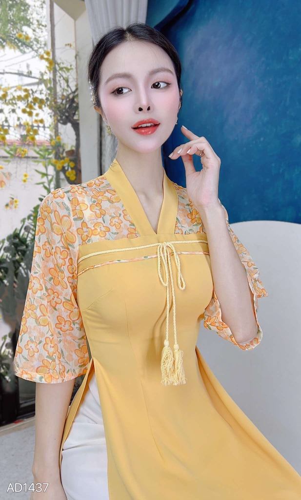 Áo Dài Tiểu Cung Nữ AD1437 (áo lẻ)