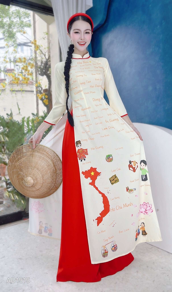 Áo Dài TT 63 Tỉnh Thành AD1515 (áo lẻ)