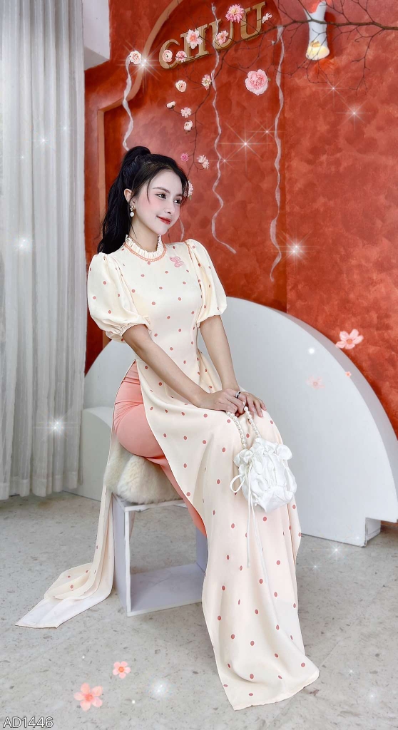 Áo Dài Bướm Alone AD1446 (áo lẻ)