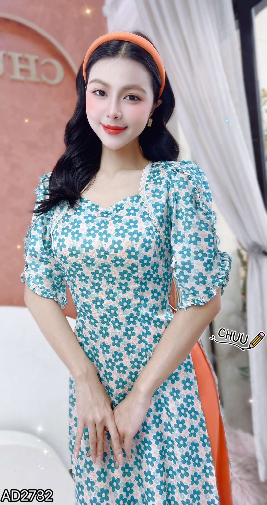 Áo Dài Bebe Tí Hon AD2782 (áo lẻ)